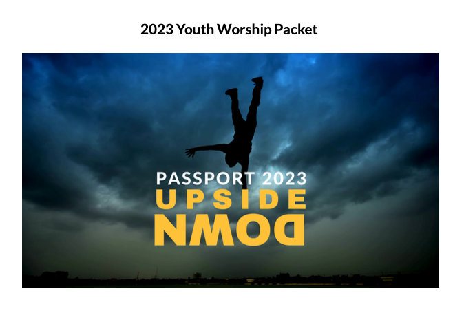 2023 Youth Worship Packet - Session 1 and 4