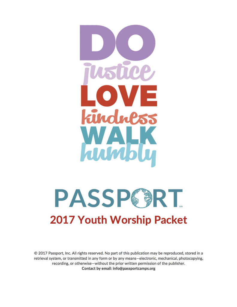 2017 Youth Worship Packet