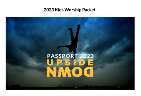 2023 Kids Worship Packet