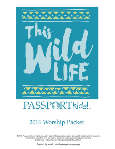 2016 PASSPORTkids! Worship Packet
