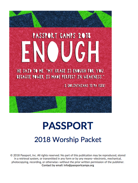 2018 Youth Worship Packet